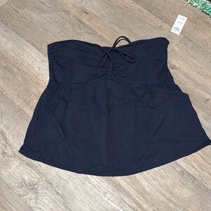 Hollister Navy Blue Strapless Tank Top XXL NWT!